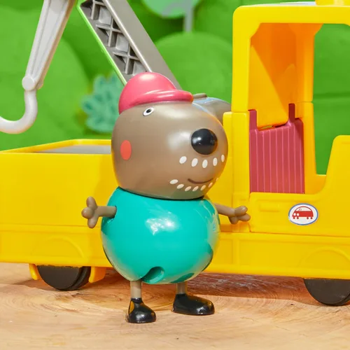 Miniatura 11 de Peppa Pig Juego de vehículos de construcción y figuras de camión de remolque del abuelo, juguetes preescolares para niños y niñas de 3 años