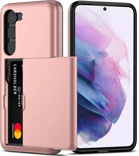 Miniatura 26 de Nvollnoe Funda para Samsung S23 con tarjetero 5G de 6.1 pulgadas, delgada, de doble capa, resistente, protector para Galaxy S23, funda con ranura