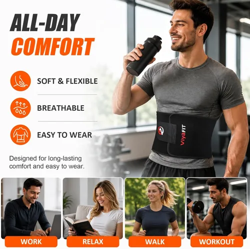 Miniatura 3 de Viyafit Cinturón Reductor de Cintura, Entrenador de Cintura Premium para Mujeres y Hombres