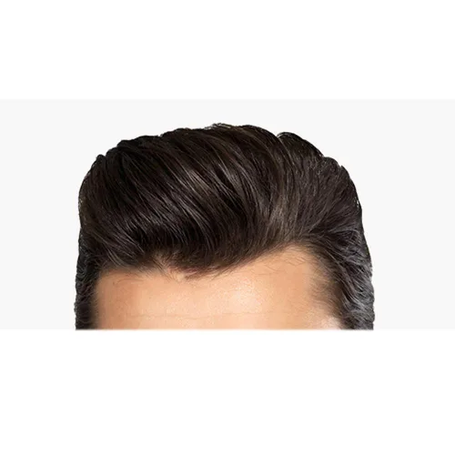 Miniatura 11 de Toupee para hombre pieza de cabello humano fino mono tupé piel de poliéster transparente alrededor de la pieza para hombres sistema de reemplazo