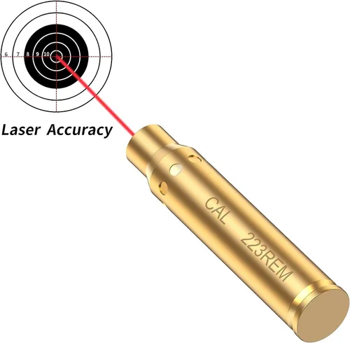 Miniatura 5 de Tipfun - Calibrador de mira, calibre 223, 5.56 mm / 300 Win Mag / 22LR / 9 mm / 6.5 Grendel /.338 Lapua / 30-30 Punto rojo