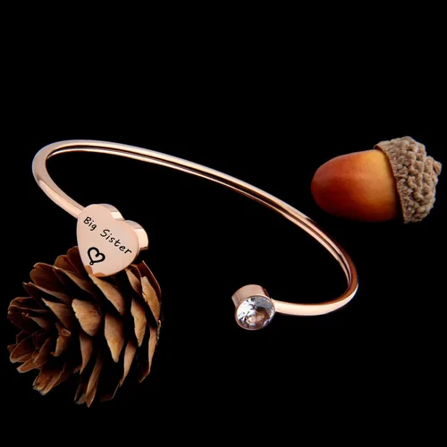Miniatura 3 de PLITI Big Sis Little Sis Gifts - Pulseras para 2 pulseras de amistad