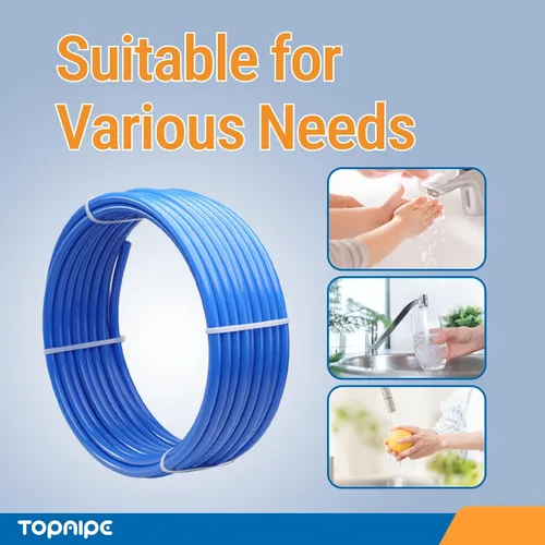 Miniatura 8 de Tubo PEX-B, 1/2 pulgada x 100 pies azul, certificado NSF para agua potable, tubo PEX-B para fontanería, herramientas de fontanería de piso/pared