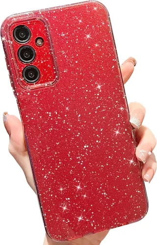Miniatura 39 de MINSCOSE Funda compatible con Samsung Galaxy A14 5G, bonita funda delgada con purpurina fina, a prueba de golpes, de TPU para mujeres y niñas