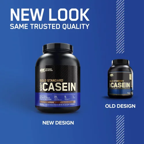 Miniatura 2 de Optimum Nutrition Caseína en polvo, mantequilla de maní y chocolate, 4 libras