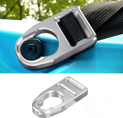 Miniatura 11 de Canitu Clip de hebilla de repuesto para correa, pestillos de mecanizado de aluminio, kit de reparación de ganchos de asiento para toda la vida