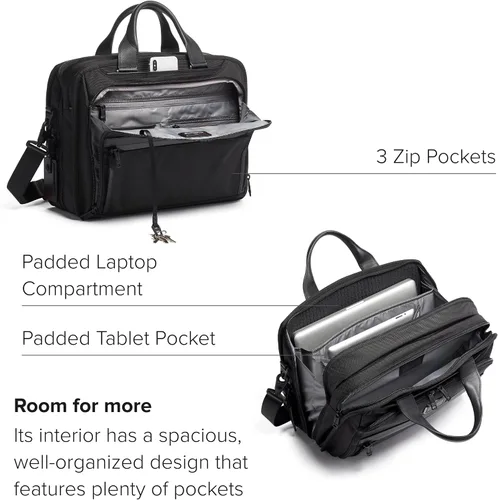 Miniatura 3 de TUMI - Alpha Organizer Brief - Laptop Briefcase for Commute or Travel - Fits Up to 15" Laptop - Removable Shoulder Strap