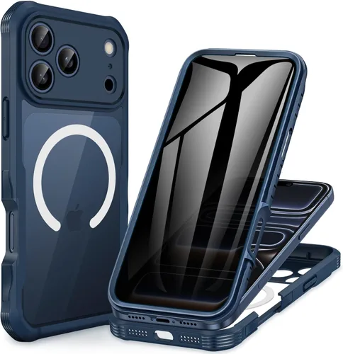 Miniatura 46 de CENHUFO Funda de privacidad para iPhone 11 Pro, funda de cuerpo completo con protector de pantalla de privacidad de vidrio templado 9H integrado