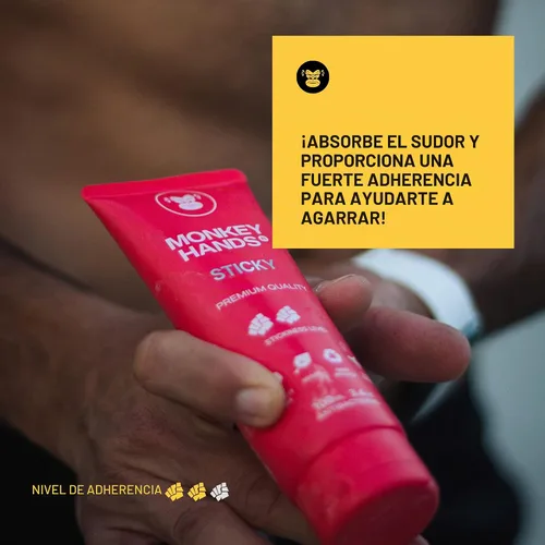 Miniatura 3 de MONKEY HANDS Gel de Agarre MonkeyHands para Pole Dance, Calisthenics, Anillas, Parkour, Gimnasia, Pádel, Tenis y Más - Alto Rendimiento - Amigo