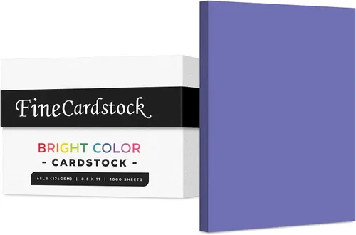 Miniatura 36 de Papel de alta calidad para tarjetas de colores, caja de 1000 hojas, cartulina de peso medio de 65 libras, perfecta para suministros escolares, artes
