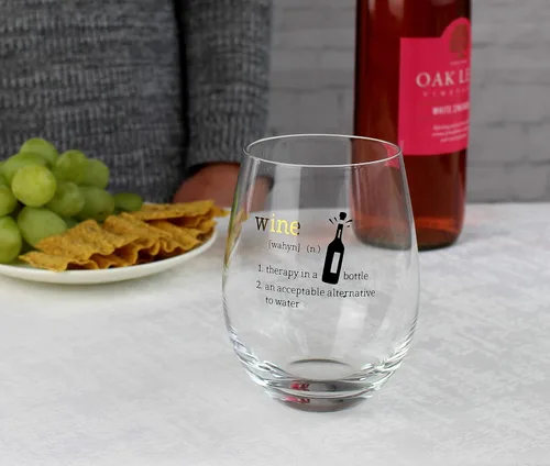 Miniatura 3 de Lillian Rose Juego de 2 copas de vino sin tallo