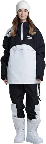 Miniatura 32 de RIUIYELE Traje de esquí para mujer, chaqueta y pantalones de snowboard para deportes al aire libre, traje de nieve con aislamiento impermeable