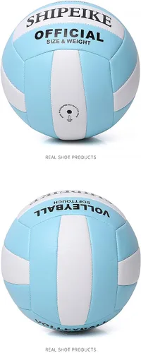 Miniatura 4 de ABAJI Pelota oficial de voleibol más gruesa de poliuretano impermeable antiexplosión 15+ años para niños y niñas, juego de entrenamiento