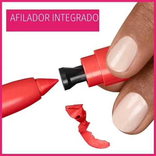 Miniatura 5 de Maquillaje de lápiz labial Maybelline Super Stay Ink Crayon, lápiz labial mate con punta de precisión con sacapuntas integrado, larga duración de 10