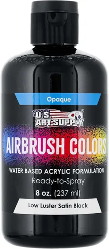 Miniatura 39 de U.S. Art Supply Opaque Lake Blue - Pintura acrílica para aerógrafo con efectos especiales, 8 onzas, lista para rociar, pintura con pincel de aire a