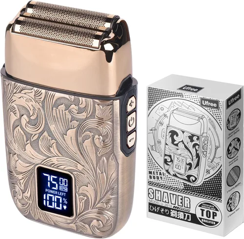 Ufree Close Shave - Afeitadoras eléctricas para hombres, maquinilla de afeitar eléctrica de 3 velocidades, afeitadoras de cabeza calva, recortadora