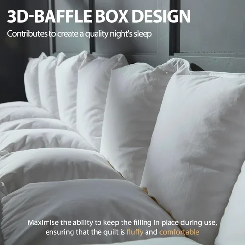 Miniatura 7 de BedTreat Edredón de lujo de plumón de ganso tamaño King, relleno de edredón prémium de colección de hotel para todas las estaciones con funda