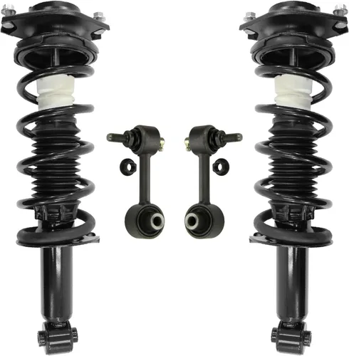 Miniatura 26 de Detroit Axle - Kit de 4 piezas RWD Puntales Delanteros Barras Estabilizadoras para Ford F-150 2021 2022 2023 2024, 2 Puntales con Resorte Helicoidal