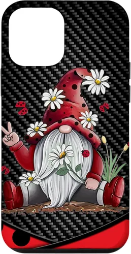 Miniatura 16 de Red Gnome Hippie Daisy Flowers Gnome Ladybugs - Christmas Case for iPhone 17
