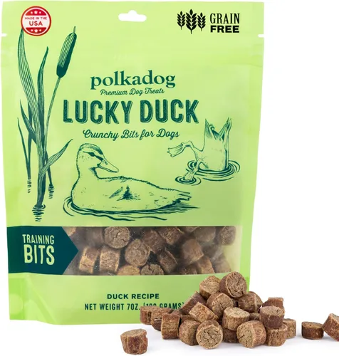Miniatura 13 de Polkadog Chicken Littles - Trozos crujientes de entrenamiento para perros, todos naturales, golosinas de entrenamiento saludables con ingredientes