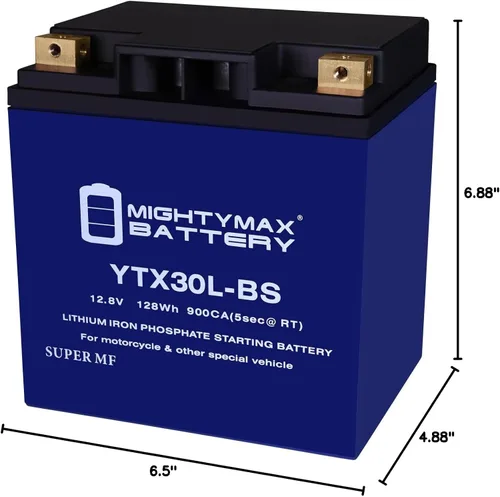 Miniatura 9 de Mighty Max Battery YTX30L-BS - Batería de repuesto de litio compatible con Power-Sonic PIX30L-BS