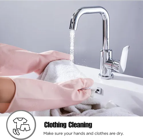 Miniatura 5 de Rubber Gloves for Household, Dishwashing Gloves for Kitchen, Reusable