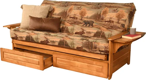 Miniatura 3 de Kodiak Furniture - Juego de futón, blanco, Madera Tela, Canadá
