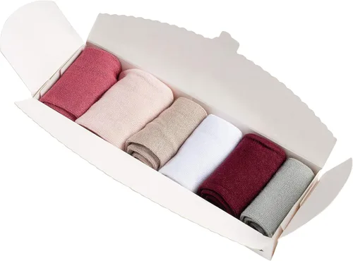 Miniatura 3 de Silky Toes Calcetines de bambú para bebés conjunto de regalo para bebé 6 pares