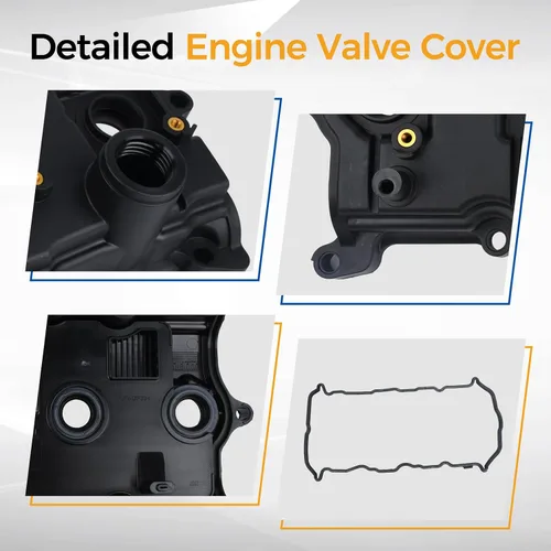 Miniatura 6 de PAROD Tapa de válvula de motor con junta L4 2.5L para Nissan Altima 2007-2013, Rogue 2008-2013, Rogue Select 2014-2015, Sentra 2007-2012, reemplazo