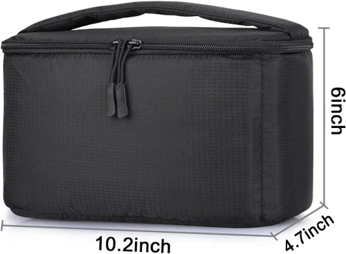 Miniatura 5 de Bolsa acolchada plegable S-ZONE para cámara DSLR SLR TLR Sony Canon Nikon o Flash
