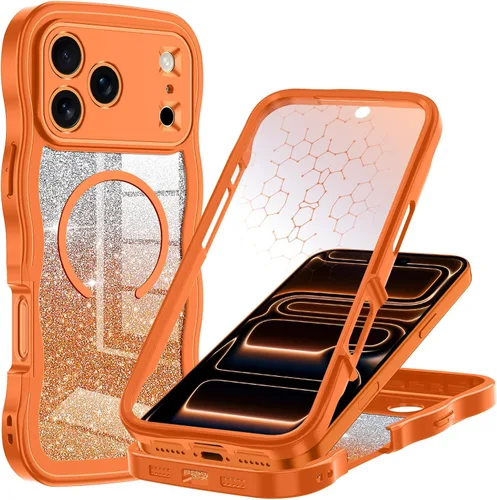 Miniatura 20 de Hekodonk Funda para iPhone 15 Pro Max, compatible con Magsafe [protector de pantalla de vidrio templado integrado y protección de lente de cámara]