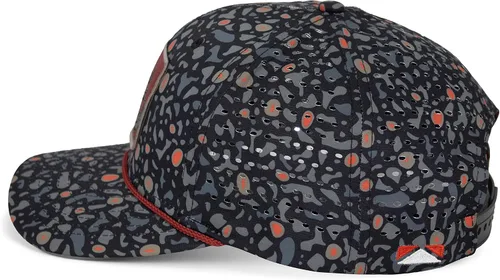 Miniatura 7 de Paramount Outdoors Big Foot Squatch Gorra de rendimiento para pesca con cuerda, perforación láser, cierre de presión Negro