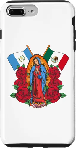 Miniatura 12 de Funda para iPhone 13 Pro Max Virgen de Guadalupe con bandera de Guatemala y México
