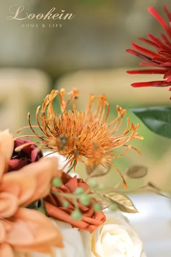 Miniatura 7 de Lookein Flores Artificiales para Decoración de Boda DIY, Ramo de Novia, Centros de Mesa, Guirnalda de Flores, Decoración de Arco de Flores