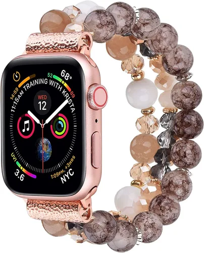 Miniatura 7 de CAGOS Bracelet Beaded Compatible with Apple Watch Band Series 11/10/9/8/7/6/5/4/3/2/1 SE 38mm 40mm 41mm 42mm 44mm 45mm 46mm, Cute Handmade Fashion