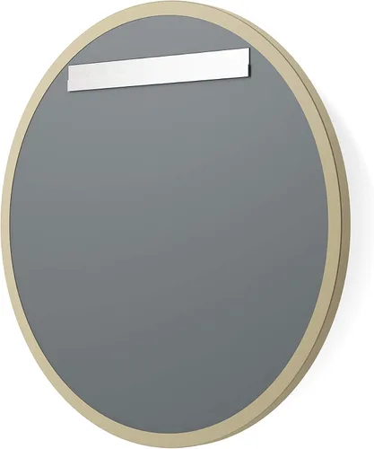 Miniatura 4 de Better Bevel - Espejo con marco de metal dorado de 24 x 24 pulgadas, espejo redondo para pared de baño