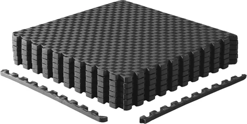 Miniatura 21 de CAP Puzzle Exercise Mats 3/4” Thick EVA Interlocking Foam Tiles for Home Gym Flooring Multiple Options Guijarro - Negro
