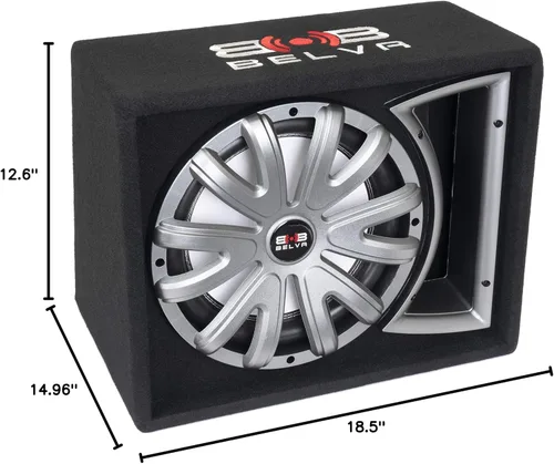 Miniatura 10 de BELVA BLB112LED Subwoofer de coche con puerto cargado de 12 pulgadas y 750 W con LED multicolor y control remoto