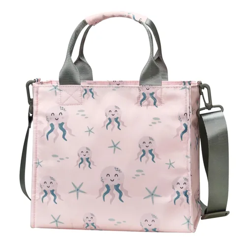 Miniatura 9 de Bolso pequeño impermeable para pañales, bolso de mano, bolso de viaje mini, bolso multifunción para bebé, bolso cruzado de mano (Elefante Azul)