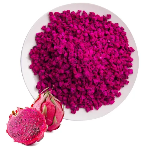 Bocadillo liofilizado de fruta del dragón en cubitos - 4.23 onzas, grano pitaya liofilizado (fruta del dragón), fruta del dragón liofilizada