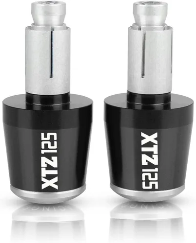Miniatura 7 de Extremos de barra de manillar de motocicleta para Yamaha XTZ125 XTZ 125 2021 2022 2023 78 pulgadas 0.866 in, tapones antivibración, extremo de mango