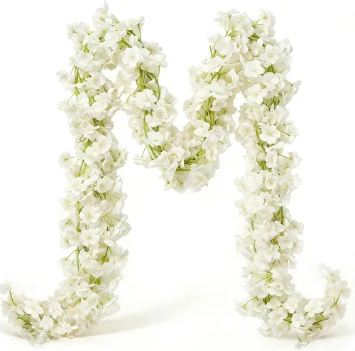 Miniatura 11 de YRIOWMI 10 guirnaldas de rosas falsas, flores artificiales de vid de 7.5 pies, para mesa, telón de fondo de boda, arco, pared, fiesta, manto, Champán