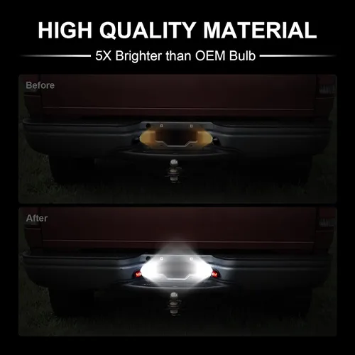 Miniatura 3 de litzland Luz LED para matrícula, carcasa de luz compatible con Ford F-150 1990-2014 F-250 F-350 1990-1999 Heritage 2004 camioneta pickup, paquete