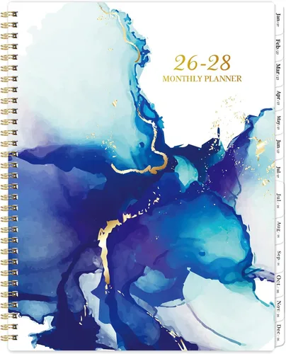 Planificador/Calendario Mensual 2026-2027 - Enero 2026 - Diciembre 2027, 9" × 11", calendario de 2 años 2026-2027 planificador mensual con Cubierta