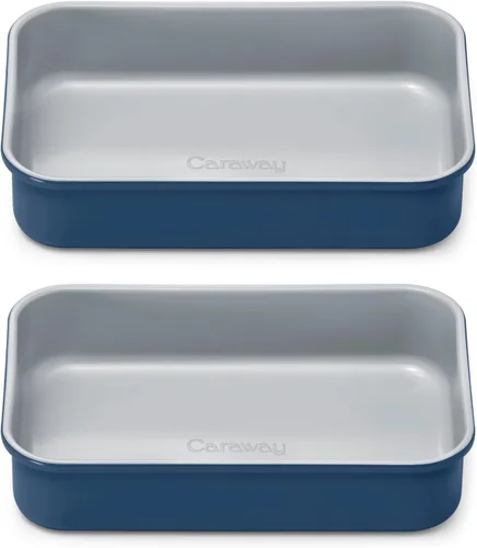 Miniatura 14 de Caraway Sartén rectangular de cerámica antiadherente de 9 x 13 pulgadas, revestimiento de cerámica naturalmente resbaladizo, no tóxico, libre