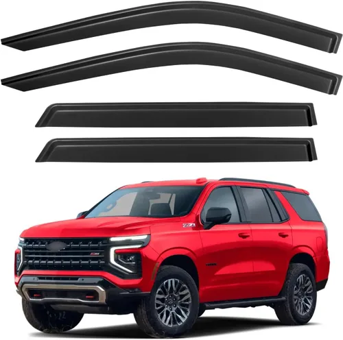 Miniatura 222 de YQAUTEC Viseras de Ventana Protectores de Lluvia para Honda Civic 2022 2023 2024 2025 2026, Deflectores de Viento de Ventilación de Ventana Fuera