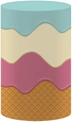 Miniatura 2 de Flowing Glaze - Fundas de mesa cilíndricas con cono de gofre, para decoración de fiestas temáticas de donas dulces, cubierta de pedestal, baby No927