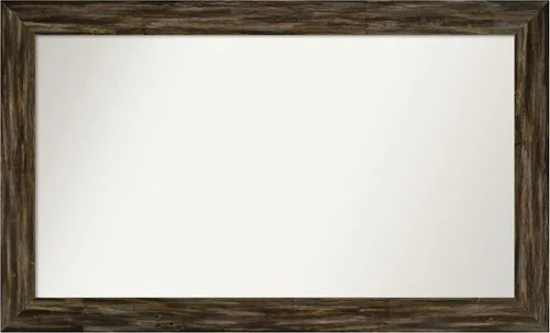 Miniatura 85 de Amanti Art Espejo de baño marrón para sobre el fregadero, 25 x 25 pulgadas, hecho a medida, espejo de tocador cuadrado marrón medio, marco de madera