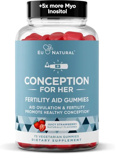 Conception para Ella Gomitas de Fertilidad - Suplementos de Fertilidad para Mujeres con Myo Inositol, Ácido Fólico y más Nutrientes Esenciales -
