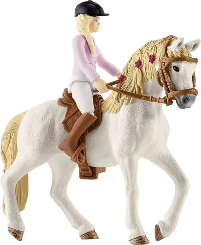 Miniatura 4 de Schleich Horse Club - Juego de 95 piezas Sofia's Secret Camper con balcón extraíble en la azotea - Incluye figuras de cámper, caballo y jinete